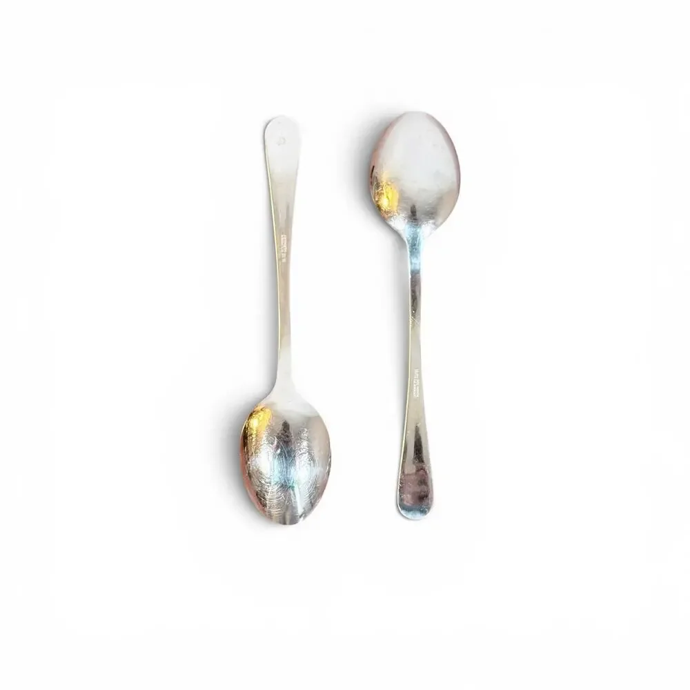 Solingen 18/10 Stainless Steel VTG Set of 2 Gold Swirl Teaspoon Spoon Flatware